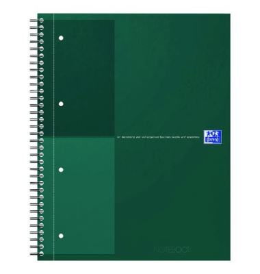 Notizbuch 400194460, International, gr&uuml;n, A4+, liniert, 80g, 80 Blatt / 160 Seiten