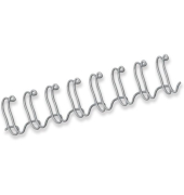 Drahtbinder&uuml;cken 5327901, 3:1, 34 Ringe auf A4, silber, 10mm