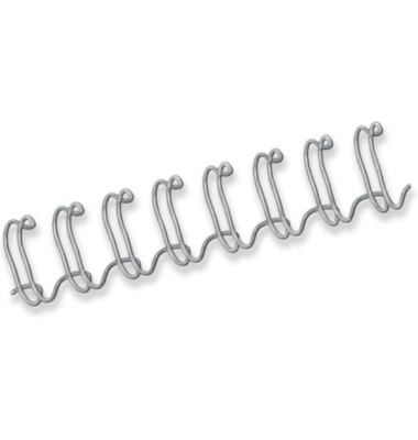 Drahtbinder&uuml;cken 5327901, 3:1, 34 Ringe auf A4, silber, 10mm