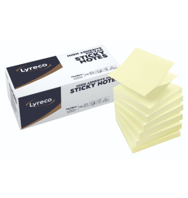 Haftnotizen 12953344, 75x75mm, pastellgelb, quadratisch