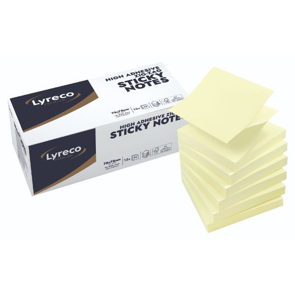 Alpedia Haftnotizen 12953344, 75x75mm, pastellgelb, quadratisch 3662168049566 Alpedia 12 Stück
