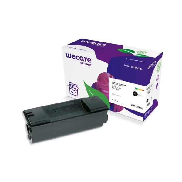 wecare Toner K12277W4 (kompatibel zu Kyocera TK-55), schwarz, ca. 15000 Seiten 8715057911552 wecare