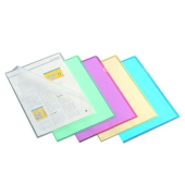 Sichthüllen 400040725, A4, transparent genarbt, oben & rechts offen, 0,11mm