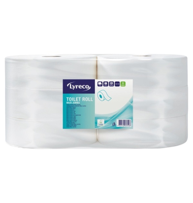 Toilettenpapier Maxi Jumbo 42947.2, 2-lagig, wei&szlig;, 350m / Rolle,