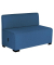 Hizia Modular 2-Sitzer mit Rückenlehne Blau