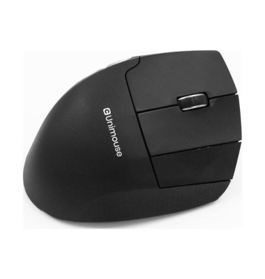 Maus UNIMOUSE, f&uuml;r Rechtsh&auml;nder, 7 Tasten, USB, schiefergrau