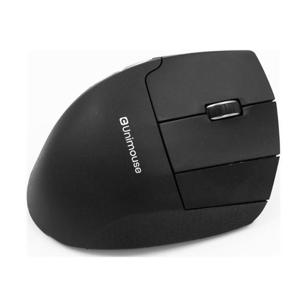 Unimouse Right Wireless Ergonomische Maus Funk Schwarz 7 Tasten Ergonomisch Wiederaufladbar