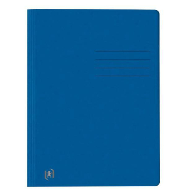 Schnellhefter TOP FILE+ 400116201, A4, blau, Karton, 390g, Vorderdeckel opak