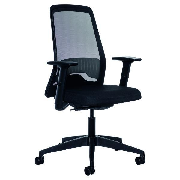 4255704330984 - Bürostuhl schwarz mit Armlehnen bis 120kg 4255704330984 Interstuhl 4255704330984 - Bürostuhl schwarz mit Armlehnen bis 120kg 4255704330984 Interstuhl
