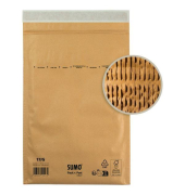 Papierpolstertaschen SUMO 17/G, 30131582, innen 225x340mm, Haftklebung mit Abdeckstreifen, braun