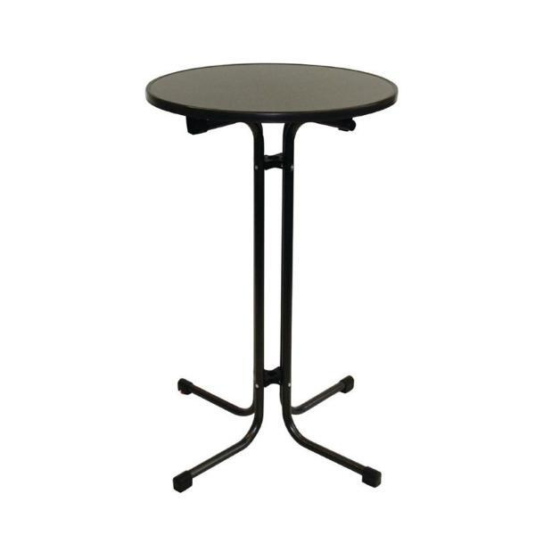 Mebu Stehtisch Limburg 110cm (H), Ø 85cm (BxT), rund, schwarz / schwarz 2066775200012 Mebu