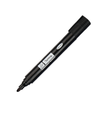 Permanentmarker DGR151158, St&uuml;ck, schwarz, mittel Kugel