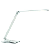 LED-Schreibtischlampe Olga, weiß, mit Standfuß, dimmbar