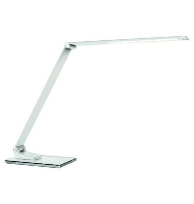 LED-Schreibtischlampe Olga, weiß, mit Standfuß, dimmbar