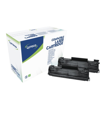 Toner Neutral kompatibel mit HP CE278AD, Reichweite: 2.100 Seiten, schwarz, 2St