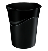 Papierkorb Neutral Style, Fassungsvermögen: 14 Liter, mattglänzend schwarz
