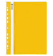 Schnellhefter Office to go 102015210, A4, gelb, Polyvinylchlorid (PVC), Vorderdeckel transparent