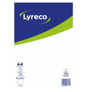 Briefblock 400088622, Lineatur 20 / blanko, A4, 70g, blau/weiß, 50 Blatt