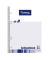 Collegeblock 100050738, kariert / Kariert Mit Rand, A5, 60g, wei&szlig;/blau, 80 Blatt