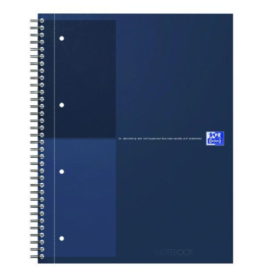 Notizbuch 400194458, International, blau, A4+, liniert, 80g, 80 Blatt / 160 Seiten