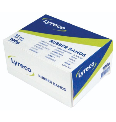 Gummiringe Neutral, Durchmesser: 50mm, Maße: 80 x 2mm, blond, 100g