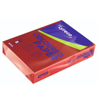 Kopierpapier 1896502 intensiv rot A4 80g 