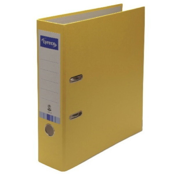 Alpedia Ordner 10789659, A4 80mm breit Karton vollfarbig gelb 3662168016407 Alpedia