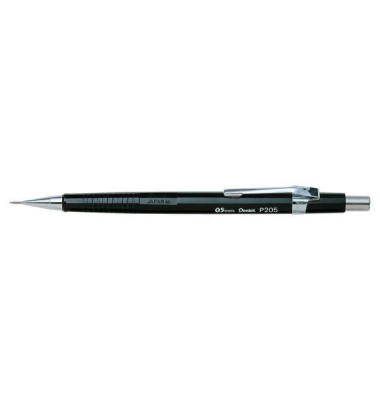 Druckbleistift-Set P 205-A, P205-A, schwarz, 0,5mm, HB