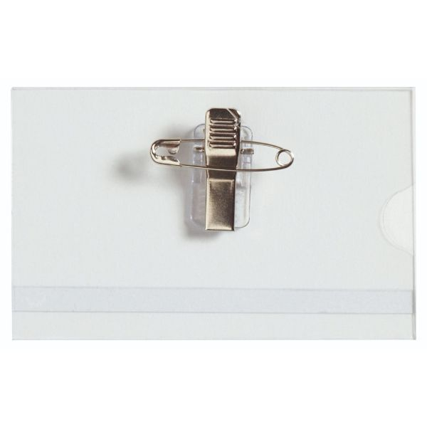 Alpedia Namensschild Neutral, 89 x 55mm, mit Kombiklemme 3662168008891 Alpedia 50 Stück