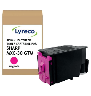Toner Neutral 15646764, kompatibel zu Sharp MXC-30 GTM, 6000 Seiten, magenta