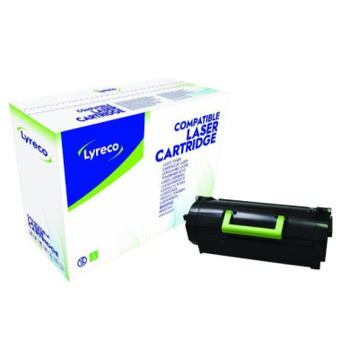 Neutral Toner kompatibel mit Lexmark 52D2X00, Reichweite: 45.000 Seiten, schwarz