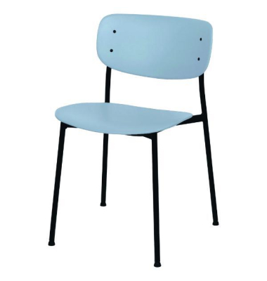 Meet Stuhl Soho, SchwarzBlau