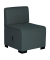 Modulares Sofa 1 Sitz Dunkelgrau