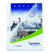 Prospekth&uuml;llen Neutral 400040787, A4 transluzent genarbt, oben & links offen, 0,08mm