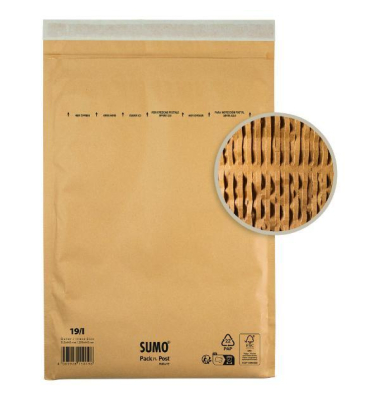 Papierpolstertaschen SUMO 19/I, 30131583, innen 295x445mm, braun
