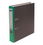 Ordner Standard Neutral 10323806, A4 50mm schmal Karton schwarz/grün