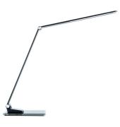 LED-Schreibtischlampe Olga, schwarz, mit Standfu&szlig;, dimmbar
