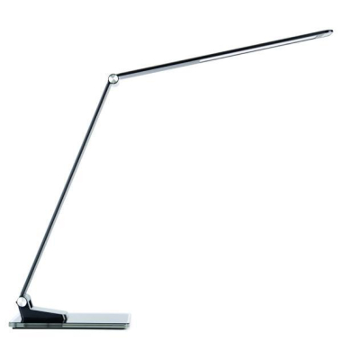 LED-Schreibtischlampe Olga, schwarz, mit Standfu&szlig;, dimmbar