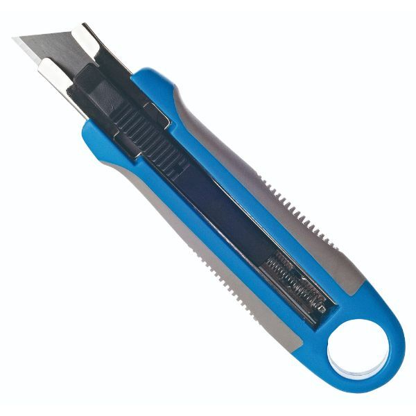 Alpedia Sicherheitsmesser, 18mm Trapezklinge, automatischer Klingenrückzug 3662168006248 Alpedia