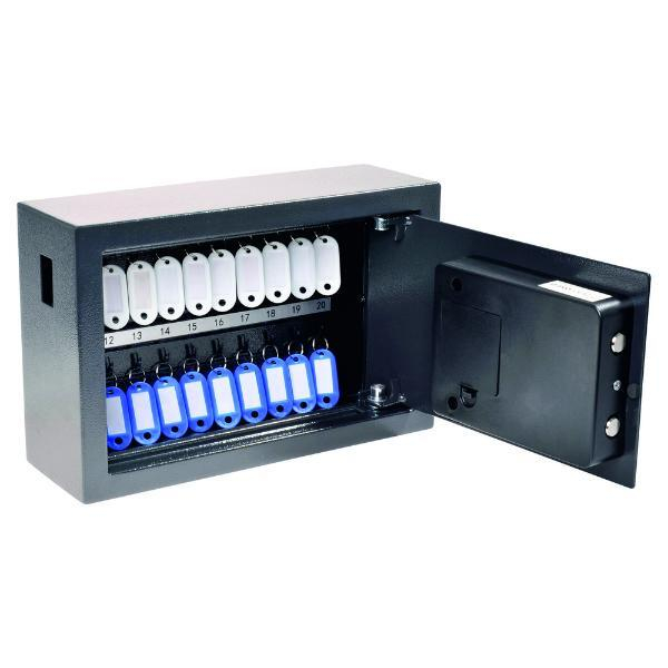 8717448025138 - pavo Advanced Schlüsseltresor grau mit 20 Haken Elektronikschloss 347 x 147 x 205 cm 1 St
