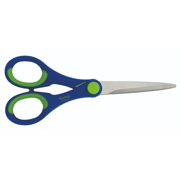 Alpedia Büroschere Premium, Stahl, rostfrei, 17cm, blau 3662168010757 Alpedia
