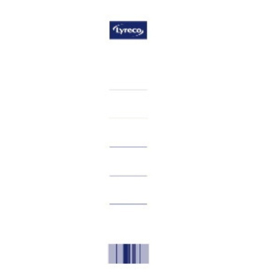 R&uuml;ckenschilder Neutral 9961012, wei&szlig;, schmal/kurz, 30x188mm, einsteckbar
