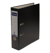 Ordner 10435451, A4 80mm breit Karton vollfarbig schwarz