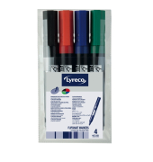 Flipchartmarker 467651, rot, blau, schwarz, grün, Fein Kugel