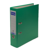 Ordner 10789667, A4 80mm breit Karton vollfarbig grün