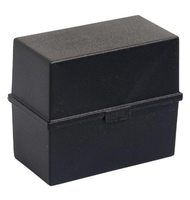 Karteikasten 51814D, A5 quer, 228 x 100 x 170 mm, für: 200 K., schwarz