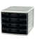 Schubladenbox Neutral Style, 4 Schubladen, schwarz