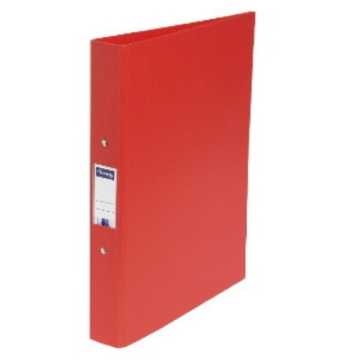Ringbuch 51385LYSE, A4 4 Ringe 25mm Ring-&Oslash; Karton, PP-kaschiert rot