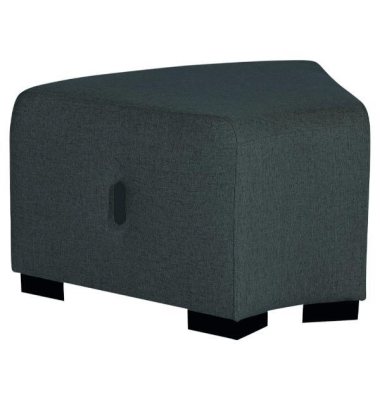 Modul Winkelsofa Pouff 1 Sitz Dunkelgrau