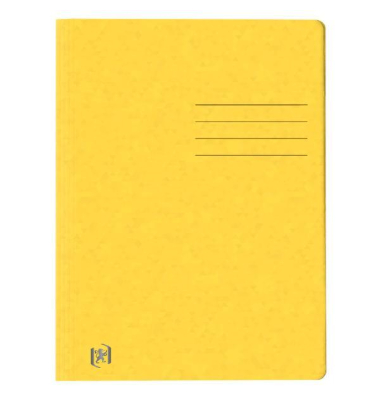 Schnellhefter TOP FILE+ 400116207, A4, gelb, Karton, 390g, Vorderdeckel opak